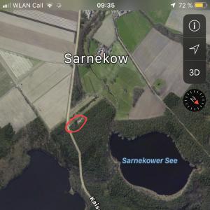 Parkplatz bei gudow/sarnekow