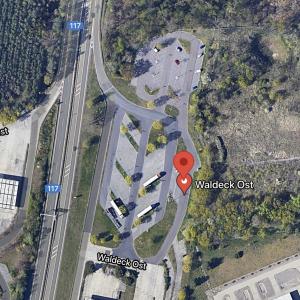 Rastplatz A117 Waldeck stadteinwärts hinter Ikea